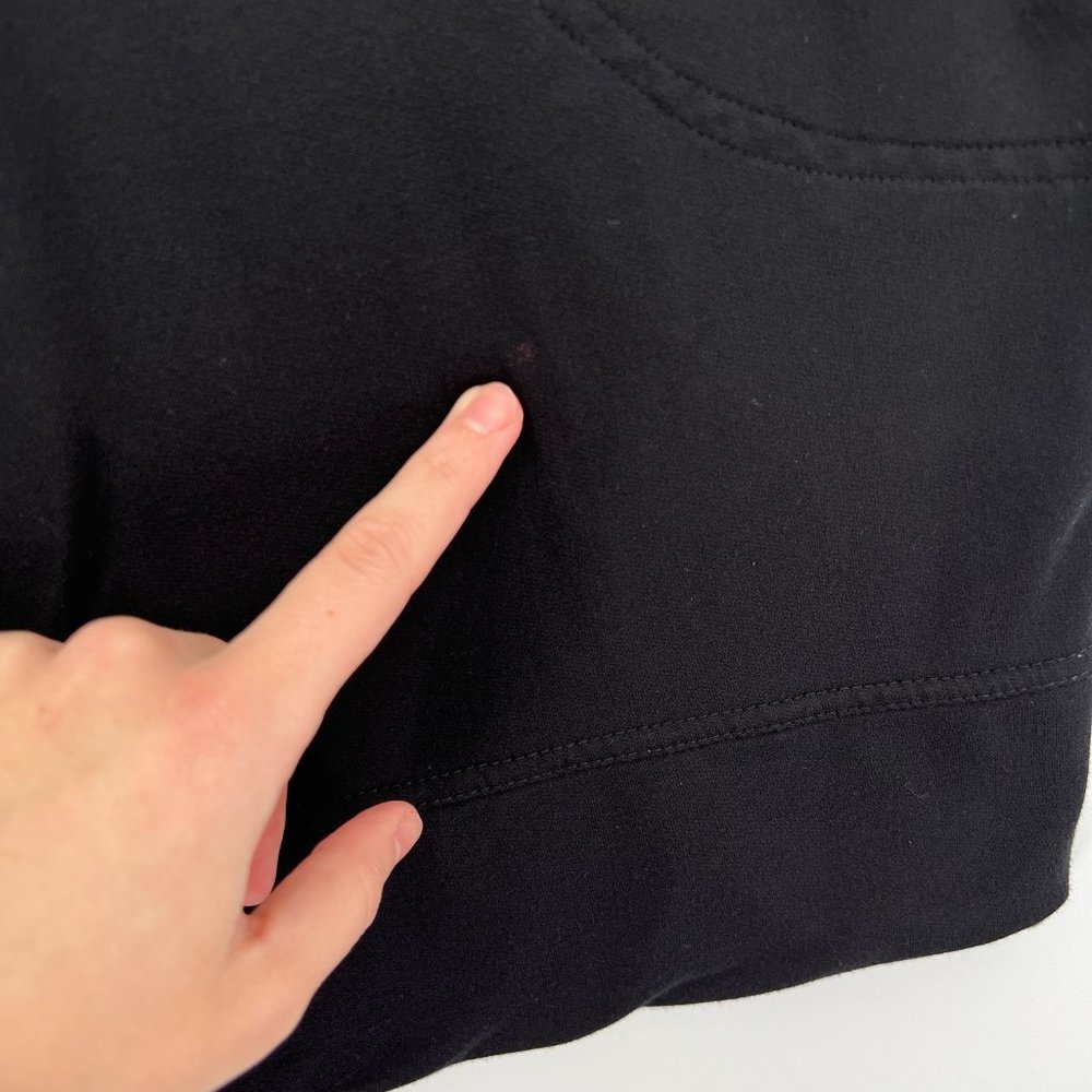 Prana Carys Hooded Dress Black Tunic Sweatshirt Pockets Size XS - Picture 3 of 10